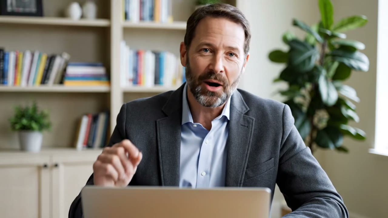 A hiring manager recording interview questions once